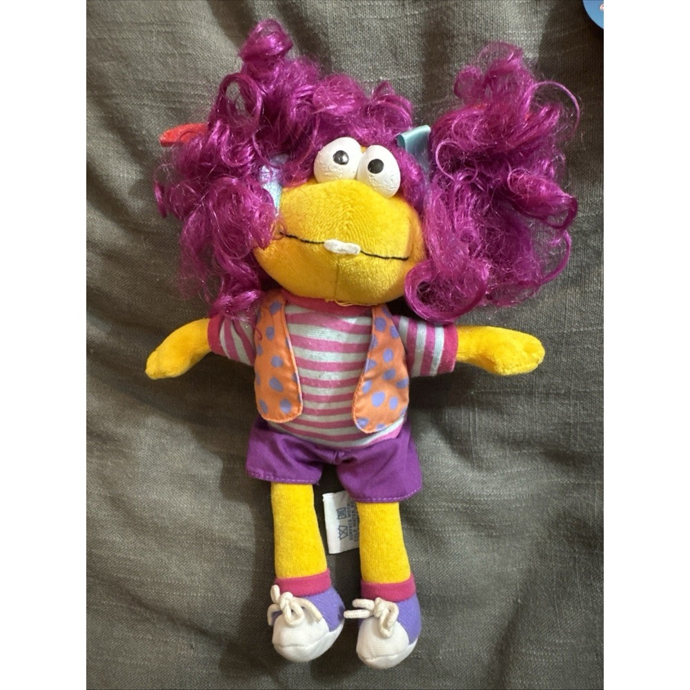 VTG EDEN Wimzie's House Plush Stuffed Doll 9" PBS Cinar 1999 Purple Hair